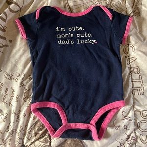 One piece baby girl clothes, 6 months.